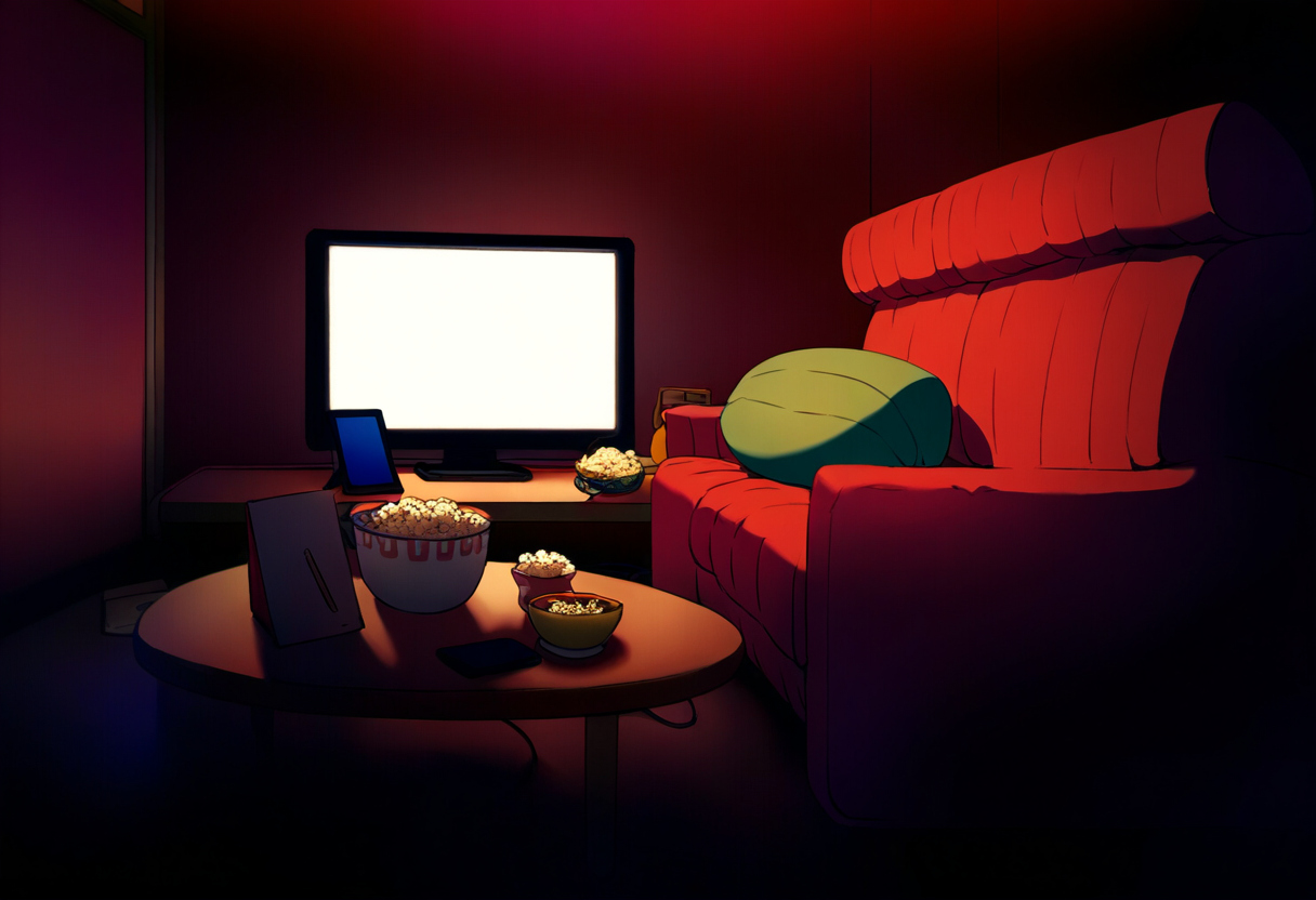 anime kijken op netflix - gezellige streaming avond